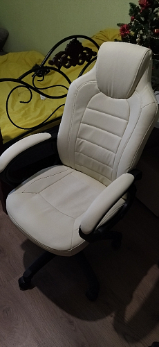 Компьютерное кресло Kadis коричневое / бежевое фото покупателя 17