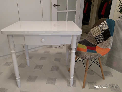 Стол Брентон с ящиком белый фото покупателя 10