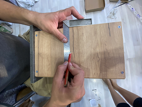 Комод Эго К-3 на подиуме дуб крафт золотой / камень темный фото покупателя 2