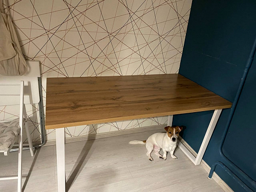 Деревянный стол Лота Лофт 140х80 черный матовый / бетон светлый фото покупателя 161