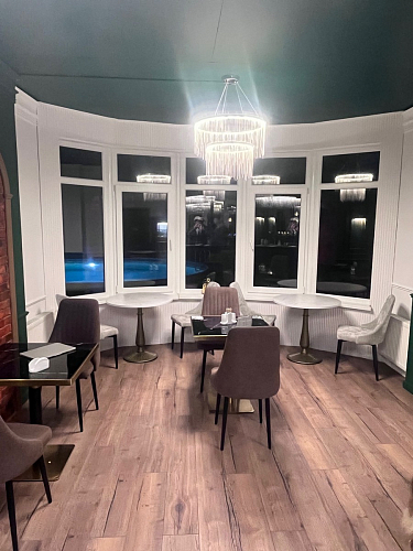 Стул на металлокаркасе Kora light purple / black фото покупателя 293