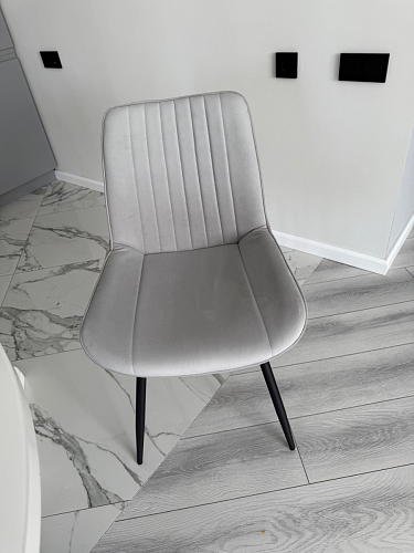 Комплект стульев Вейв 4 шт светло-серый / черный фото покупателя 202