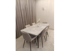 Стул на металлокаркасе Вейв светло-серый (hl 63) / 10К черный каркас фото покупателя 240