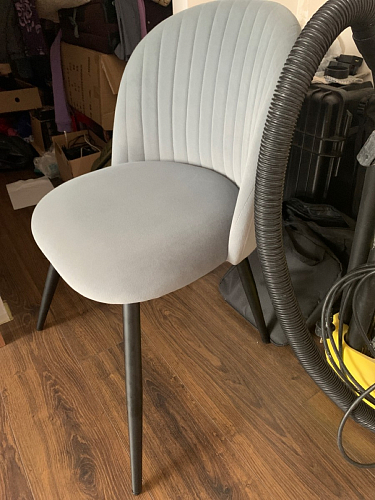 Стул на металлокаркасе Gabi 1 темно-серый / черный фото покупателя 208