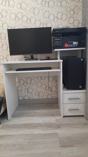 Компьютерный стол Джаз-24 правый дуб сонома фото покупателя 68