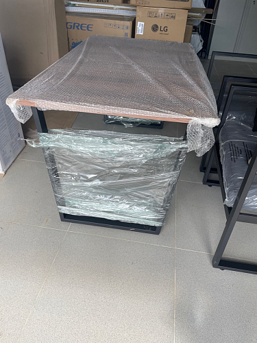 Стол Лота Лофт 120 25 мм сабия / белый матовый фото покупателя 38