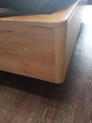 Двуспальная кровать Клауд 160х200 парящая дуб крафт золотой / антрацит фото покупателя 569