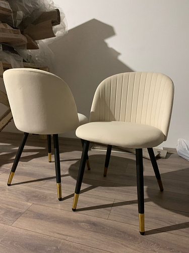 Стул на металлокаркасе Gabi 1 light purple / black фото покупателя 89