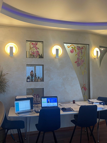 Стул на металлокаркасе Чилли черный / зеленый фото покупателя 929