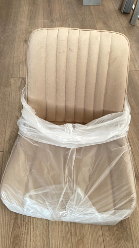 Стул на металлокаркасе Седа К латте / черный фото покупателя 132