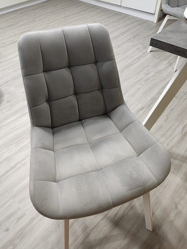 Стул на металлокаркасе Челси морская волна / черный фото покупателя 82