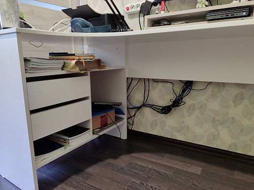 Письменный стол СПм-25 левый дуб сонома фото покупателя 79