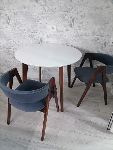 Стол обеденный Вosco/Боско D90 белый / натуральный фото покупателя 23