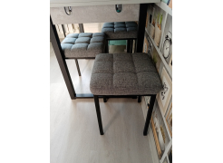 Табурет Байя рогожка графит / черный матовый фото покупателя 4