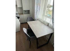 Стол Лота Лофт 140 25 мм черный матовый / бетон фото покупателя 126