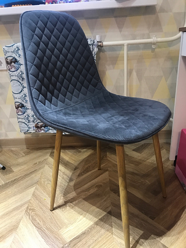 Стул на металлокаркасе Capri blue / white фото покупателя 73