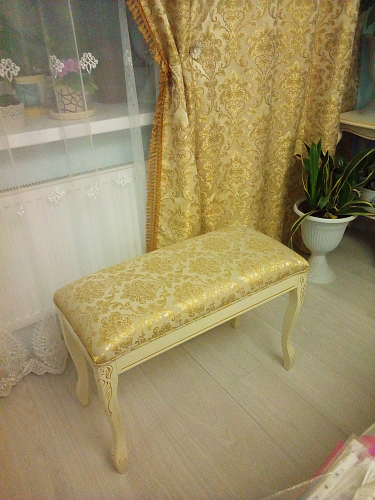 Банкетка  Валентино орех / шоколад фото покупателя 4