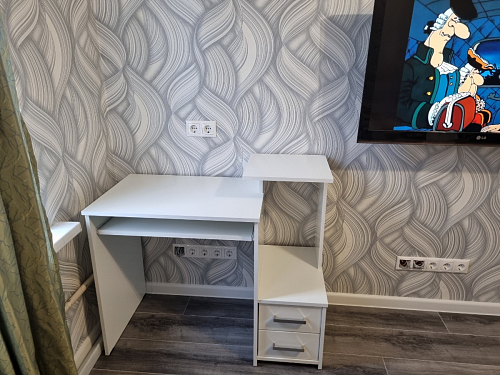 Компьютерный стол Джаз-24 левый дуб молочный фото покупателя 120