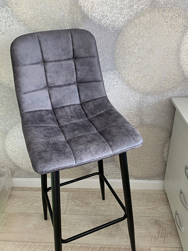 Барный стул Chio black / grey фото покупателя 8