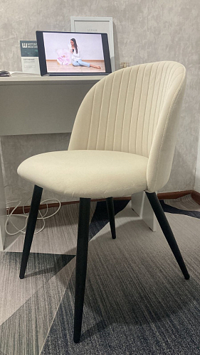 Стул на металлокаркасе Gabi latte / gold / black фото покупателя 645