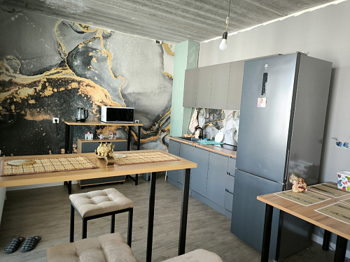 Барная стойка Дилан Лофт 120х60х110 бетон фото покупателя 81