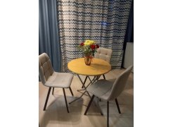 Стул на металлокаркасе Чилли светло-серый / черный фото покупателя 302