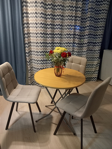 Стул на металлокаркасе Чилли К черный / зеленый фото покупателя 302