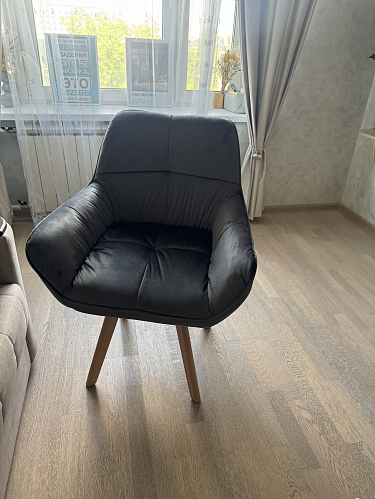 Кресло Soft темно-серое фото покупателя 2