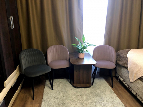 Стул на металлокаркасе Gabi 1 темно-серый / черный фото покупателя 271