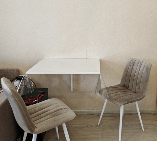 Стул на металлокаркасе Дани П бежевый / черный фото покупателя 40