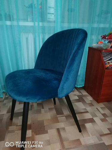 Стул на металлокаркасе Gabi 1 light purple / black фото покупателя 683