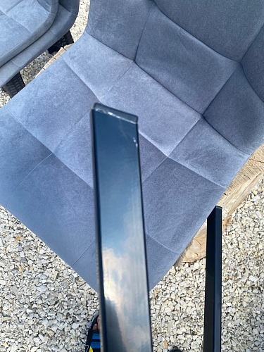 Стул на металлокаркасе Чилли черный / зеленый фото покупателя 560