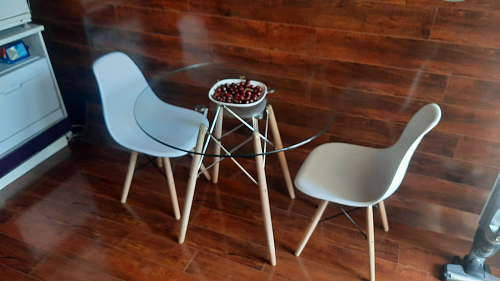 Пластиковый стул Eames PC-015 серо-голубой / дерево фото покупателя 263