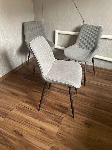 Стул на металлокаркасе Седа К латте / черный фото покупателя 170