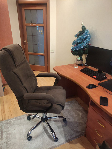 Компьютерное кресло Bergamo велюр бежевое фото покупателя 13