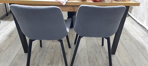 Стул на металлокаркасе Челси К бирюзовый / черный фото покупателя 248