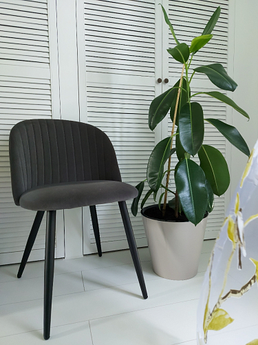 Стул на металлокаркасе Gabi 1 light purple / black / gold фото покупателя 22