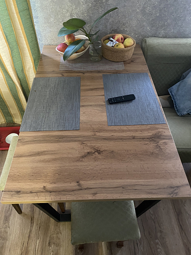 Стол раскладной Лота Лофт 120 25 мм юта / черный матовый фото покупателя 1003