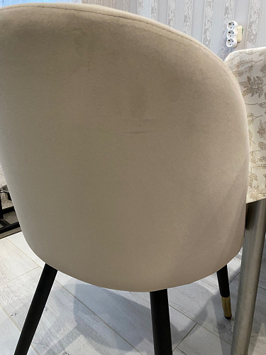 Стул на металлокаркасе Gabi 1 light blue / black / gold фото покупателя 633