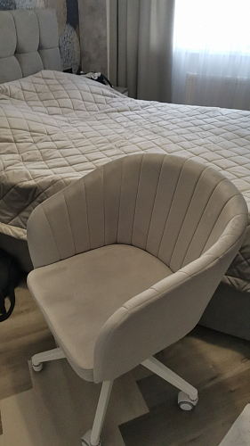 Компьютерное кресло Тибо светло-коричневый / белый фото покупателя 206