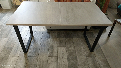 Стол раскладной Лота Лофт 120 25 мм юта / черный матовый фото покупателя 554