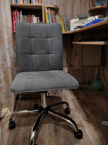 Компьютерное кресло One/Ван флок молочный 4 фото покупателя 91