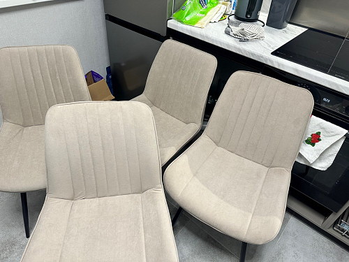 Стул на металлокаркасе Седа К кирпичный / черный фото покупателя 270