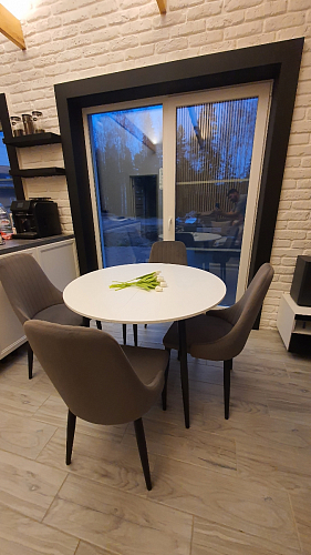 Стул на металлокаркасе Kora white / gray фото покупателя 245