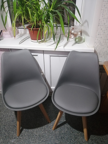 Деревянный стул Bonuss dark gray фото покупателя 6