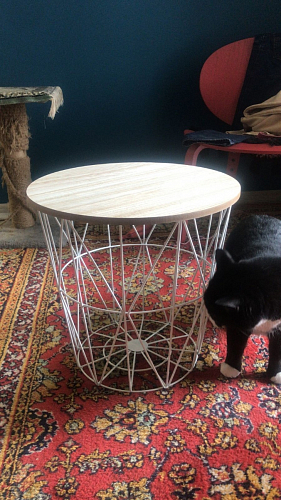 Журнальный столик Mariffa натуральный / белый фото покупателя 1