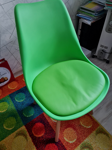 Деревянный стул Bonuss темно-серый / черное сидение / черный фото покупателя 82