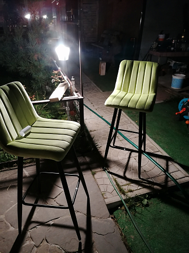 Барный стул Derry G062-10 шоколадный велюр фото покупателя 1