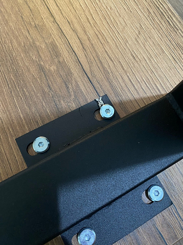 Стол Лота Лофт 140 25 мм черный матовый / бетон фото покупателя 9