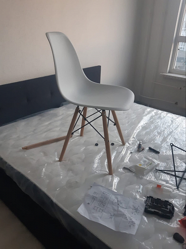 Пластиковый стул Eames PC-015 серый фото покупателя 291